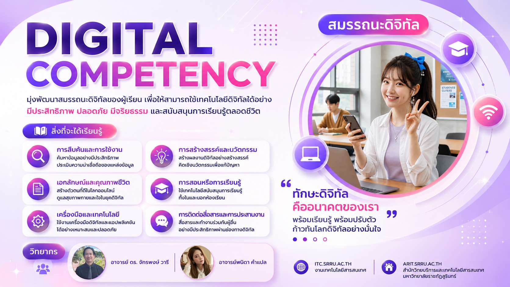 สมรรถนะดิจิทัลสำหรับนักศึกษาระดับปริญญาตรี